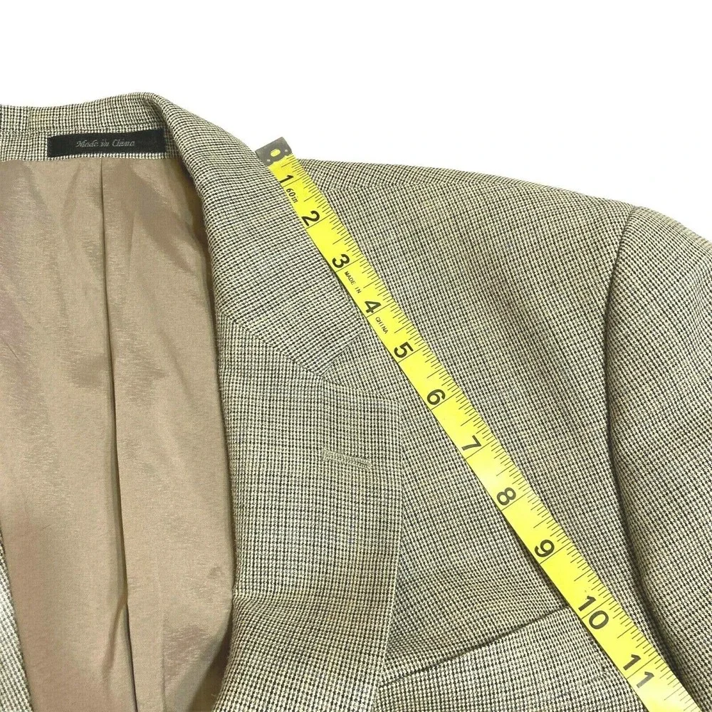 Lauren Ralph Lauren Blazer Mens Size 46 2 Button Wool Sport Dress Coat Nailshead